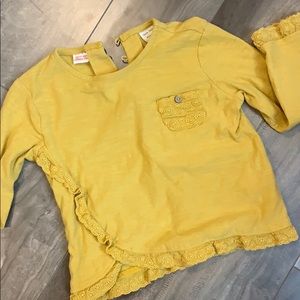 Zara Marigold Long Sleeve Top